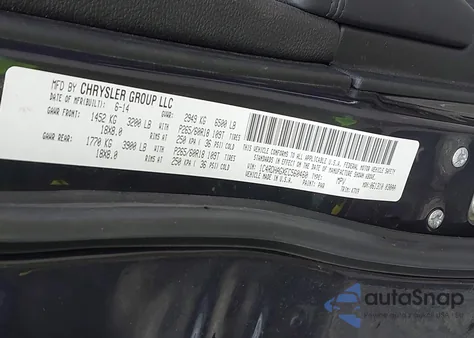 2014 Dodge Durango Sxt из США, поврежденный, VIN 1C4RDHAGXEC560460